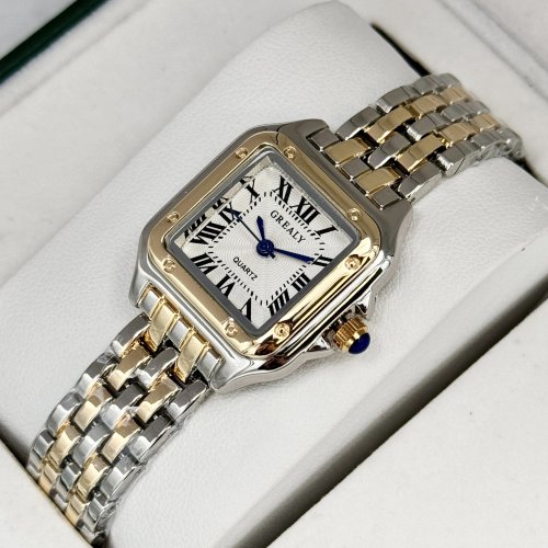 Image of Elegant Women's Business Watch with Retro Classic Design, Simple Quartz Movement, Waterproof Steel Strap, Fashionable Timepiece for Everyday Wear