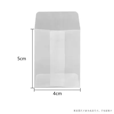 Image de Mini Enveloppes Translucides pour Bijoux - Lot de 50