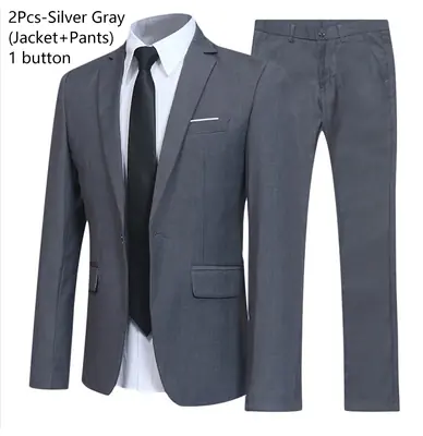 Image de Costume Homme 2 Pièces Élégant - Coupe Ajustée & Formel