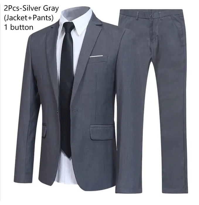 Image de Costume Homme 2 Pièces Élégant - Coupe Ajustée & Formel