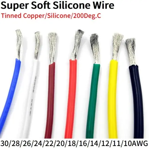 Image de Fils Électriques Silicone Souple pour LED - 2m & 5m
