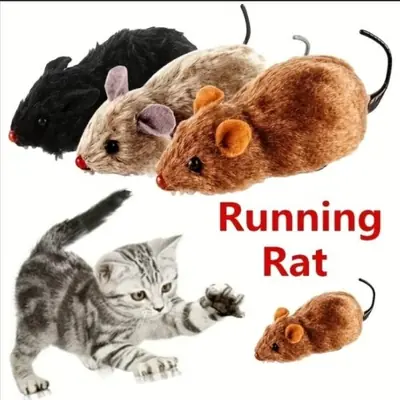 Souris Peluche Réaliste - Jouet Amusant pour Chats et Chiens