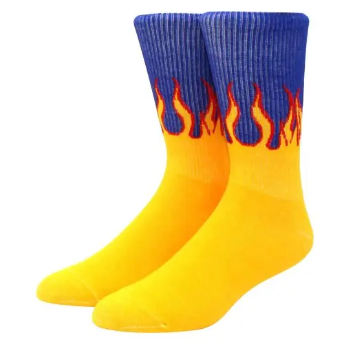 Image de Chaussettes Hip Hop Flamme Éclair - Style Urbain & Fun