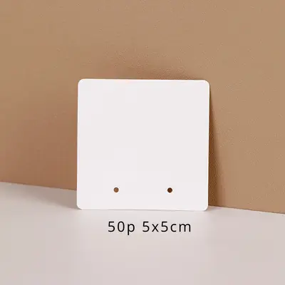 Image de 33 Cartes Kraft Carrées pour Bijoux - Présentation & Étiquetage