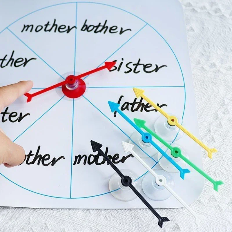 Imagen de Juguetes artesanales, tablero de flecha, juguetes para fiesta, escuela, hogar, tablero de uso, Spinner, juego, Spinner de flecha de plástico, ventosa