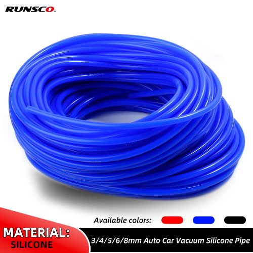 Imagen de Manguera de Silicona Azul para Tubos de Vacío Universal - Diámetro Interior 3mm, 4mm, 5mm, 6mm y 8mm - Piezas de Automóvil Runsco