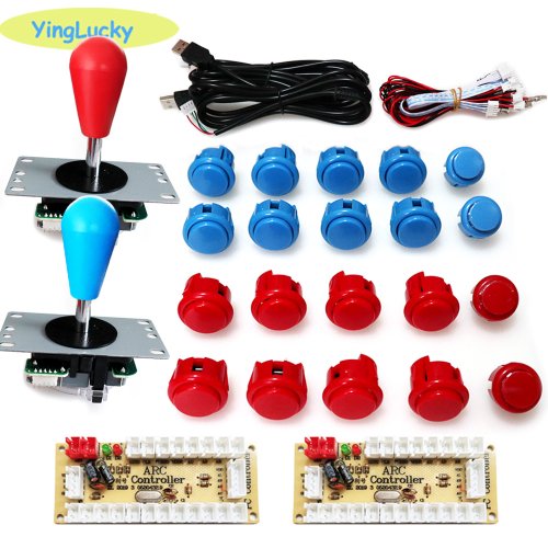 Image of ARCADE, Arcade joystick DIY Kit Zero Delay USB Controller SANWA 8 Way Joystick 30mm Push Buttons, botões para PC, Raspberry Pi