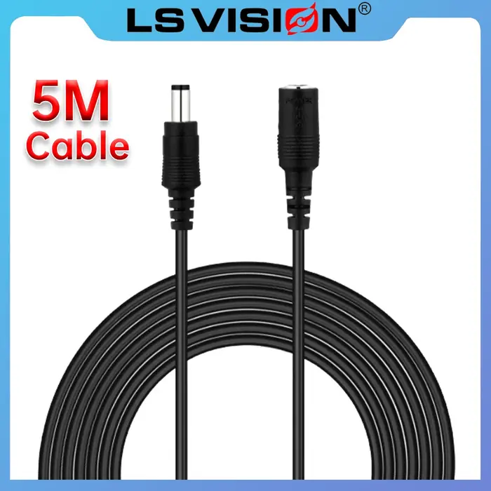 Image de Rallonge DC 12V 5m pour Caméra CCTV