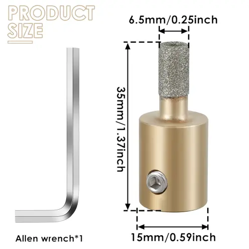 1 pièce 0,25 pouce