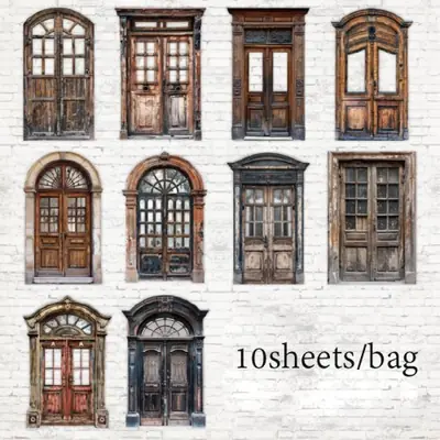 Image de Stickers Vintage - Pack de 10 Feuilles pour DIY & Déco