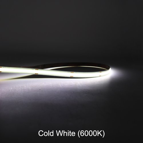 Afbeelding van 5m 10m COB LED-striplichttape 12V 24V FOB Flexibel dimbaar Lienar verlichtingsbalkverlichting 2200K 2700K 3000K 4000K 6000K RA90 FCOB