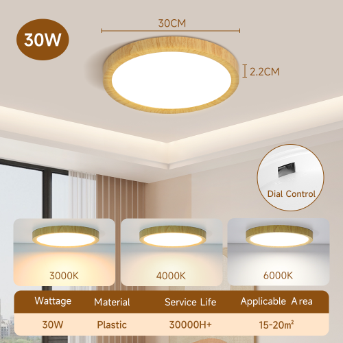 Tipo C madera 30W