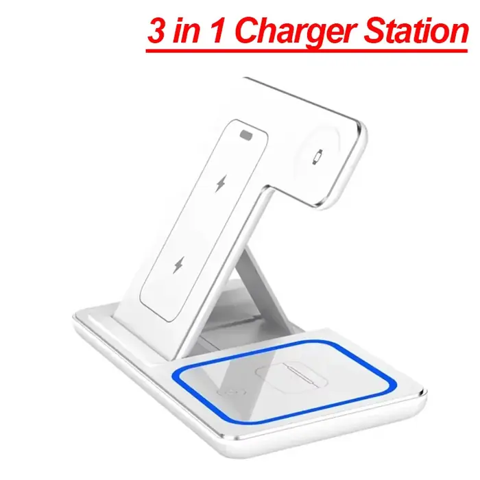 Image de Chargeur Sans Fil 3-en-1 30W pour iPhone, Apple Watch & AirPods