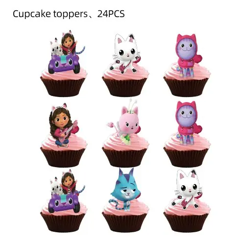 24 pièces décoration de gâteau