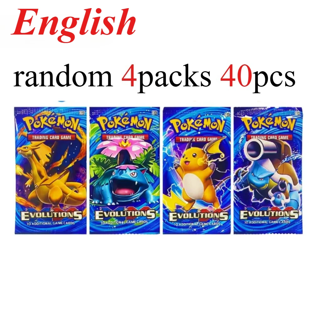 Zdjęcie 40 szt. Karty Pokemon Prismatic 151 Evolutions Angielskie Booster Battle Pokemon Card Game Carte Trading Collection Cards Gift