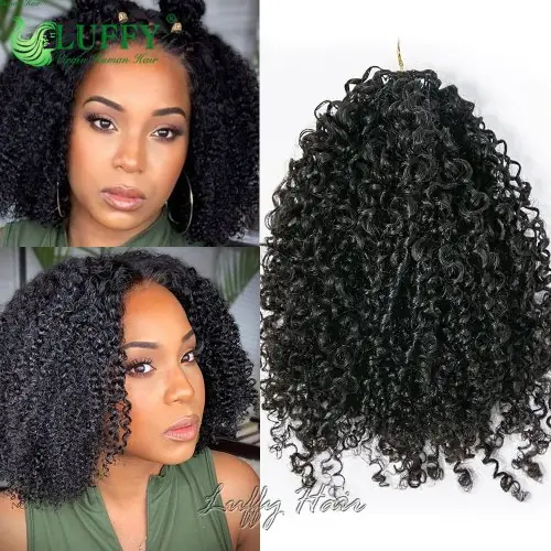 Image de Extensions Cheveux Crépus Bouclés Prêt à Porter