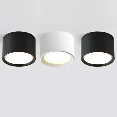 Image of Modern Nordic Surface Mounted LED Downlight Ceiling Light – 5W, 7W, 9W, 12W, 15W, 20W – AC 110V/220V Indoor Spotlight for Living Room, Kitchen, Bedroom