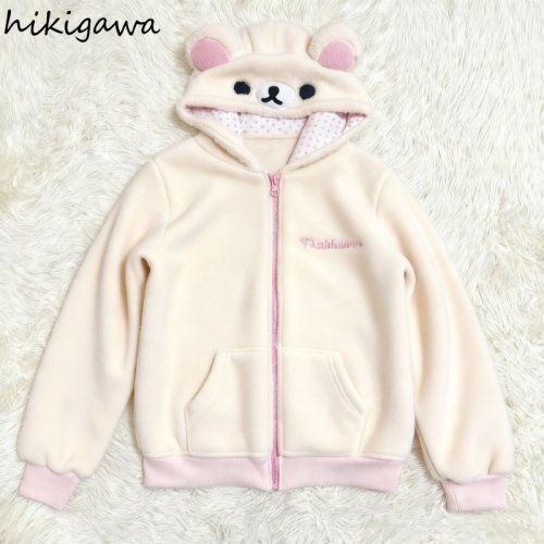 Immagine di Felpa con Cappuccio Donna Stile Giapponese con Orecchie di Orso, Cerniera Anteriore, Design Carino e Casual per la Moda Autunnale e Invernale 2025