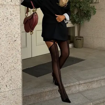 Image de Collants Transparent Ajourés - Style Sexy & Streetwear