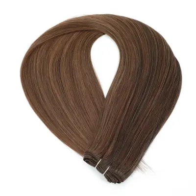 Image de Mèches Synthétiques Ombré Blond & Brun - 30 Pouces