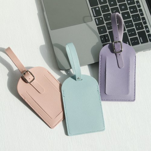 Image de Étiquettes de Bagage en Simili-Cuir - Élégantes & Pratiques