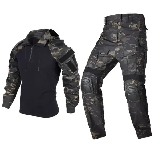 Image de Pantalon Tactique Homme - Camouflage US pour Airsoft, Paintball & Travail