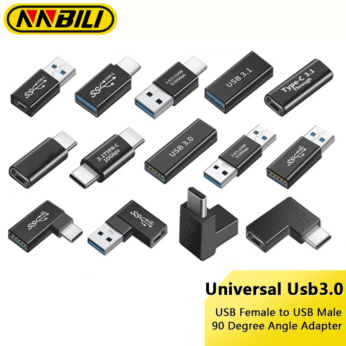 Afbeelding van NNBILI Universele USB3.2 OTG Type C Adapter USBC Male naar USB-A Man Vrouw Converter voor Macbook Huawei Samsung Xiaomi Connector