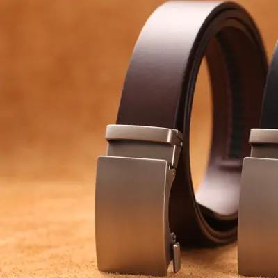 Image de Ceinture Homme Cuir Véritable - Boucle Automatique Élégante