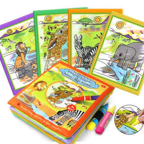 Imagen de Libro Mágico de Dibujo con Agua para Niños – Tablero de Pintura Reutilizable y Educativo, Ideal para Desarrollar la Creatividad y Habilidades Motoras Finas