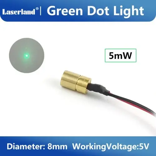 Groen 8mm 5mW punt
