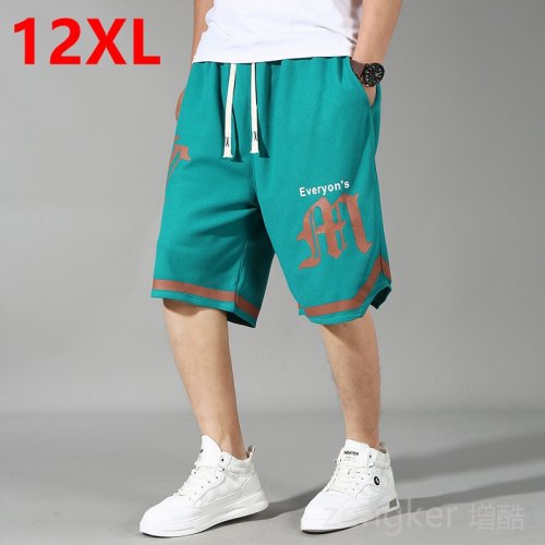 Afbeelding van Extra Grote Maat Heren Zomershorts - Losse Basketbalshorts voor Vrije Tijd en Sport, Beschikbaar in 10XL, 11XL en 12XL