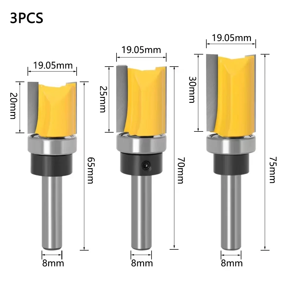 3Pc 8x19.05mm