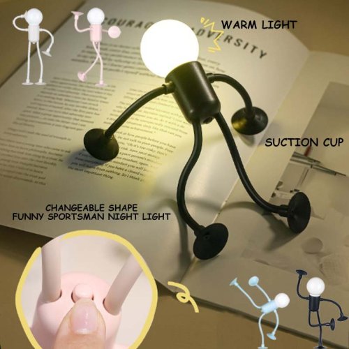 Image de Veilleuse Mini Lampe Créative avec Suction - Lumière Décorative Multifonctionnelle