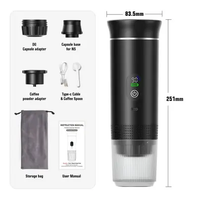 Cafetière Expresso Portable 3-en-1