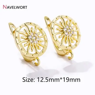 Image de Boucles d'oreilles Shvenzy Sun - Or 18 carats & Coquille Naturelle