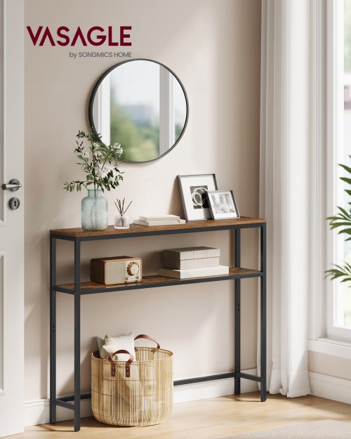 Image de Console élégante 2 niveaux - Table d'appoint design