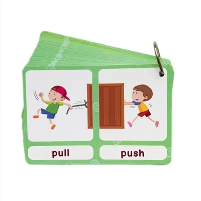 Image de Cartes Vocabulaire Anglais Montessori - Jeu de Mémoire Opposés