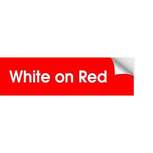 Weiß auf rot