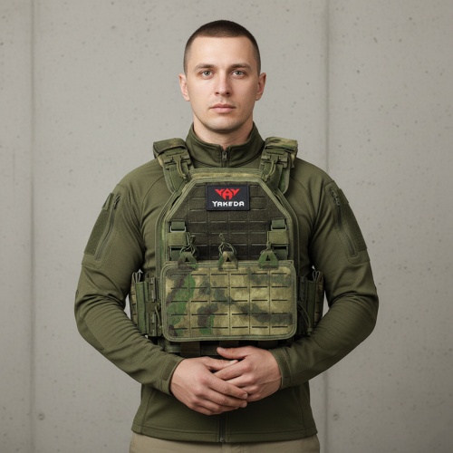 Imagen de Chaleco Táctico Multicam de Nylon 1000D con Soporte para Placas Protectoras – Ideal para Caza, Seguridad y Autodefensa