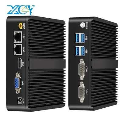 Image de Mini PC Silencieux Intel Celeron J6412/N5105 - 2x LAN, WiFi, 4G LTE