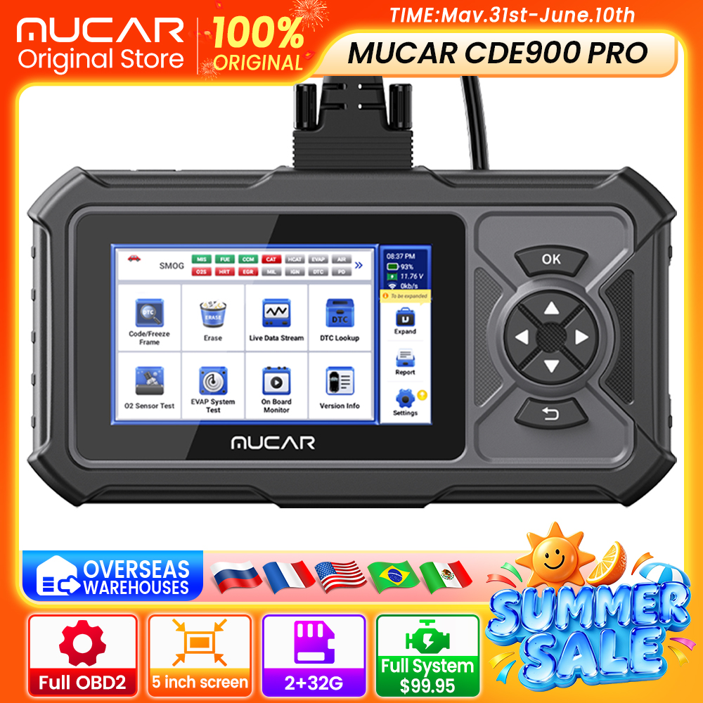 Afbeelding van MUCAR CDE900 Pro OBD2 Diagnoseapparaat – Volledige Systeemscan & Reset
