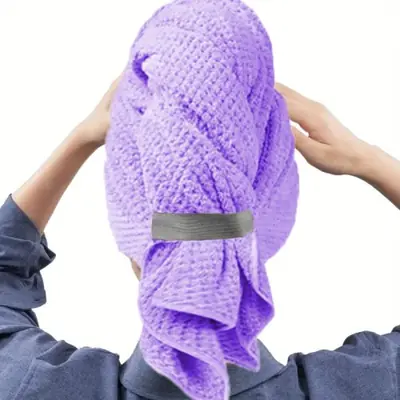 Image de Serviette Cheveux Microfibre Ultra Absorbante