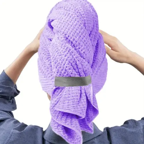 Image de Serviette Cheveux Microfibre Ultra Absorbante