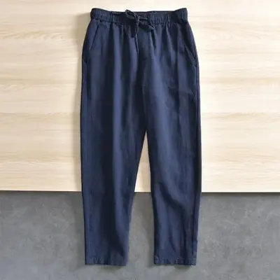 Image de Pantalon Homme Coton Lin Décontracté