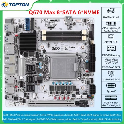 Image de Carte Mère ITX Intel 12/13/14e Gén LGA1700 DDR5 PCIe 5.0