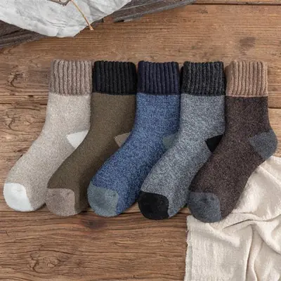 Image de Chaussettes Homme Hiver Chauffantes - Lot de 5 Paires