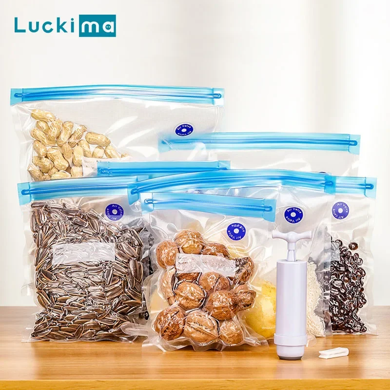 Image de Sacs Sous Vide Réutilisables + Pompe Manuelle