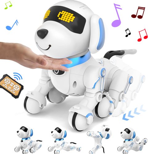Immagine di RC Robot Dog Stunt elettronico Animale domestico Interattivo Touch Programmabile Smart Walking Dancing Regalo di compleanno per bambini Ragazzi Ragazze