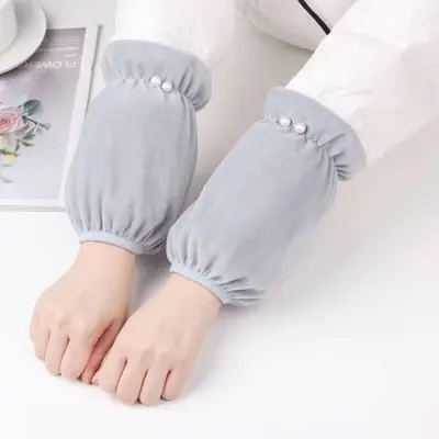 Image de Manches en Peluche Chaudes & Anti-Salissure pour Femmes
