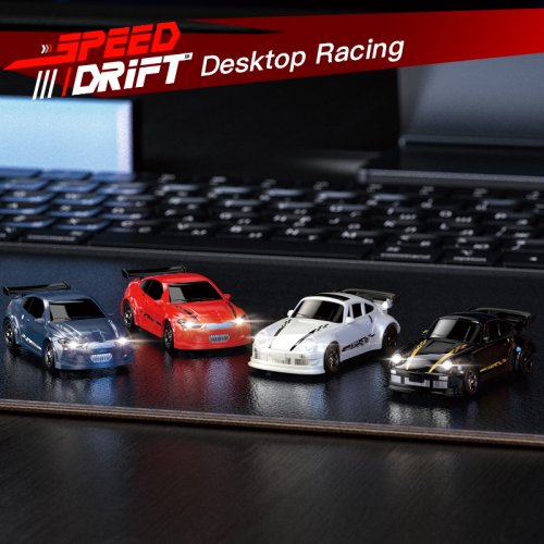 Immagine di Auto RC Drift 1:64 a Quattro Ruote Telecomando - Auto da Corsa in Scala Completa per Competizioni da Tavolo, Gioco per Bambini e Ragazzi, Regalo Ideale 2025